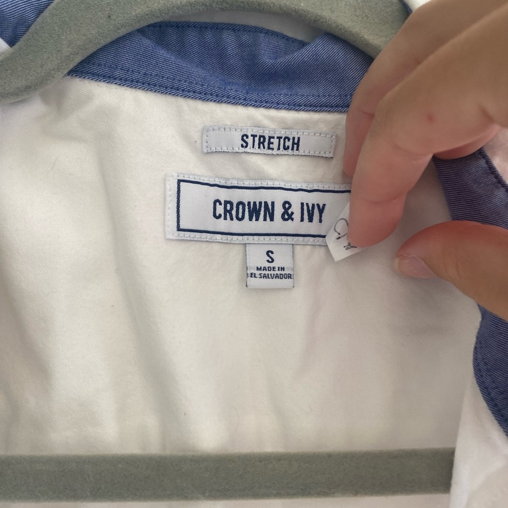 White button up long sleeve